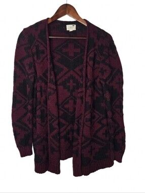 LA Hearts aztez printed cardigan sweater‎